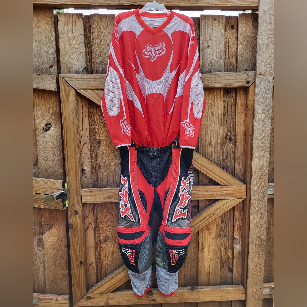 FOX Racing Motocross Men's Jersey Shirt Size XXL and Riding Pants Size 38